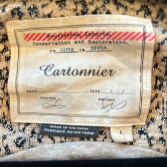 Anthropologie Caronnier Leopard Metallic Relaxed Coat - Size L - Picture 11 of 13